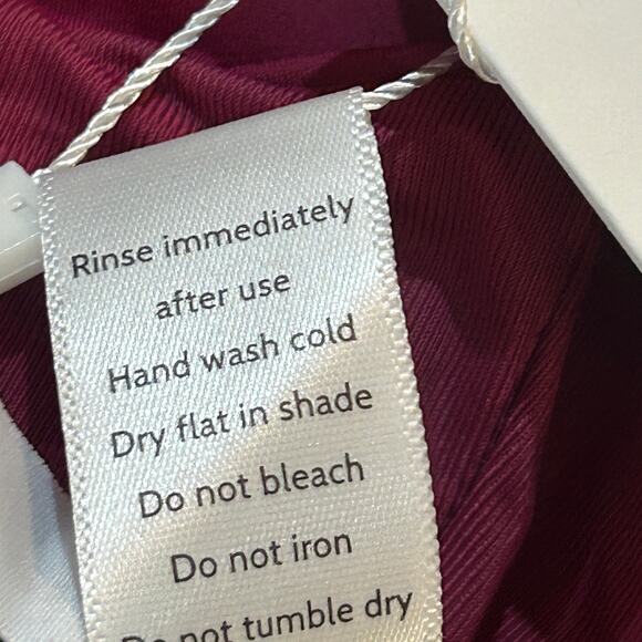 Andie The Canary Tank Top Medium Plum Purple Sweetheart Neck Adj Straps NWT - Picture 13 of 13